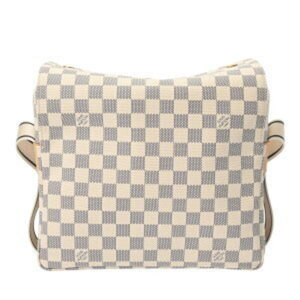 Louis Vuitton Damier Azur White Naviglio Brown Canvas Shoulder Bag